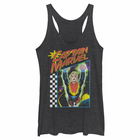 Captain Marvel Retro Design Women's Tank Top